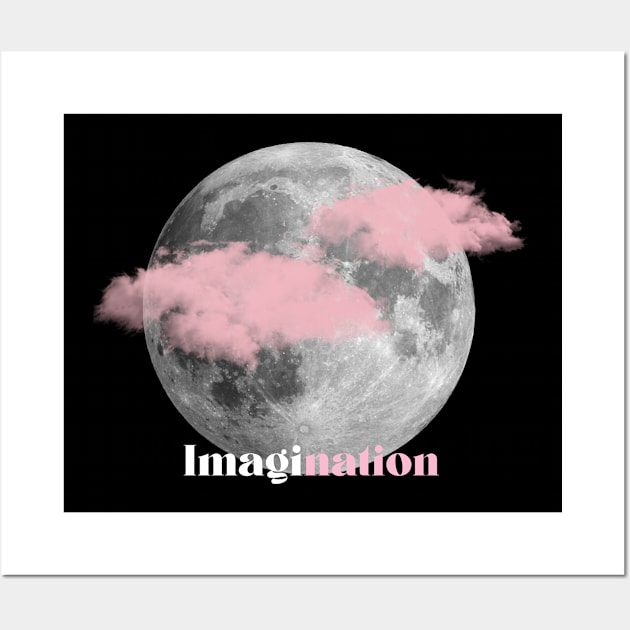 Moon imagination art Wall Art by THE WANDER KEY